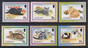 Jersey 1049-1054 Cats MNH VF