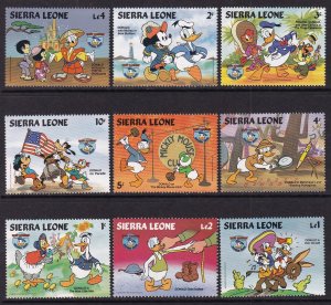 Sierra Leone 657-664 Disney's MNH VF