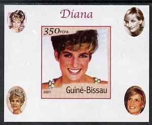 GUINEA BISSAU - 2001 - Diana #6 - Imperf De Luxe Sheet - M N H - Private Issue