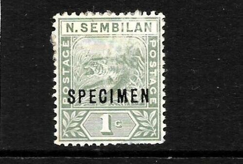 NEGRI  SEMBILAN  1891-94  1c  TIGER    MH     SPECIMEN   SG 25 