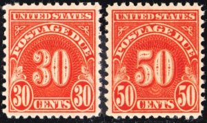 J85-86, Mint VF NH - Two Postage Due Stamps CV $40.00 - Stuart Katz