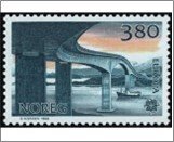 Norway Used NK 1045   C.E.P.T.- Transport and communication Multicolor 3.8 Krone