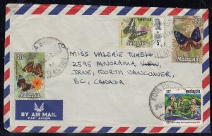Malaysia - Jan 24, 1973 Airmail Cover to Canada