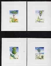 Senegal 1996 Trees complete set of 4 in deluxe sheets on ...