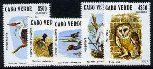 Cape Verde Islands 1981 Birds (Kingfisher, Owl etc) compl...