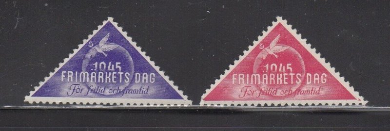 Swedish Propaganda Stamps- 1945 Freemarket's Day For Leisure & Future