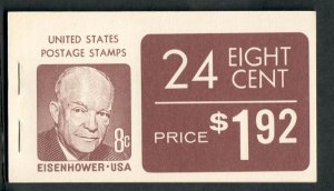 BK121 Eisenhower MNH Booklet  - 1395a