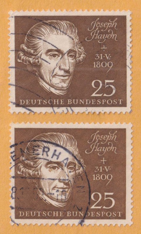 GERMANY 804d  USED - TWO COPIES