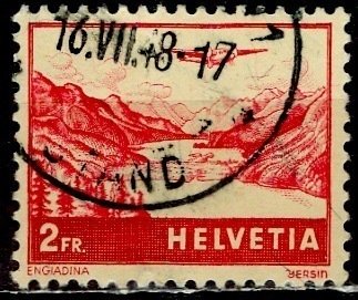Switzerland 1941: Sc. # C33; Used Single Stamp