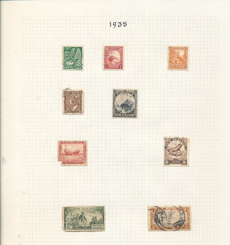 NEW ZEALAND QV/QE M&U Collection on Pages (Apx 150 Items) TK903