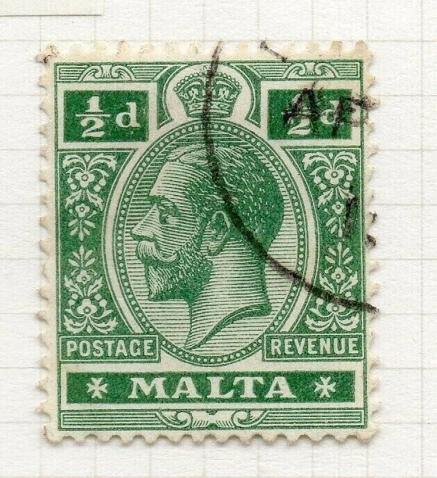 Malta 1914-22 Early Issue Fine Used 1/2d. 321505