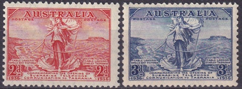 Australia #157-8  MNH CV $9.25 (Z3402)