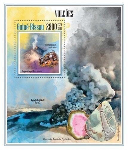 Volcanoes Vulkane Minerals Mineralien Nature Guinea-Bissau MNH stamp set