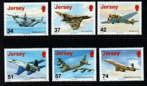 JERSEY SG1326/31 2007 JERSEY AVIATION HISTORY MNH