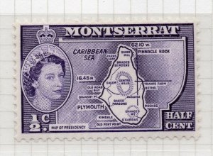 Montserrat 1953 Early Issue Fine Mint Hinged 1/2c. NW-94957
