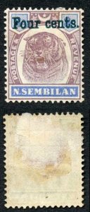 Negri Sembilan SG19 Opt in very dark green (looks Black) M/M Cat 16 pounds