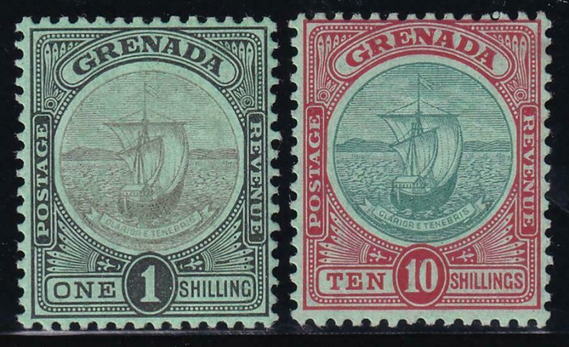 Grenada 1908 SC 77-78 Mint Set