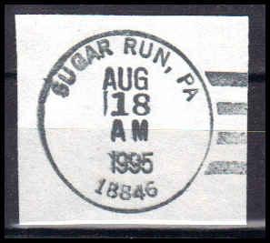 Cancel Sugar Run, PA. E1939