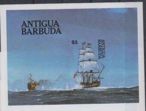 ANTIGUA BARBUDA SHEET IMPERF SHIPS BOATS 