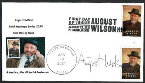 5555 - FDC - 55c August Wilson -Wally Jr Cachet - 21-E-101-Dual Postmark