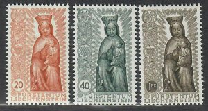 $Liechtenstein Sc#284-286 M/NH/VF, complete set, Cv. $37.50