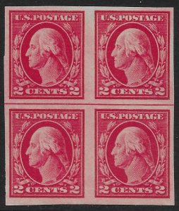 US 1912 Sc. #409 Horizontal Line Block VF NH