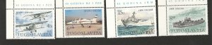 YUGOSLAVIA-MNH** SET-PALNE-SHIP-NAVY AND AEROSPACE-1982..