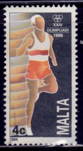 Malta, 1988, Olympic Games - Seoul, Athletics, 4c, used*