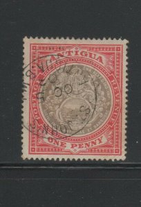 ANTIGUA #22  1903  1p  SEAL OF THE COLONY    F-VF USED