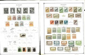 Hungary 1874-1986 M, U & CTO Hinged ona Messy Mix of Remaindered Pages.