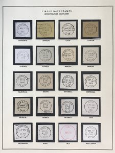 US Circular Date Stamp Collection (Odd/Boys/Girls/Double Town/Port/City/State)