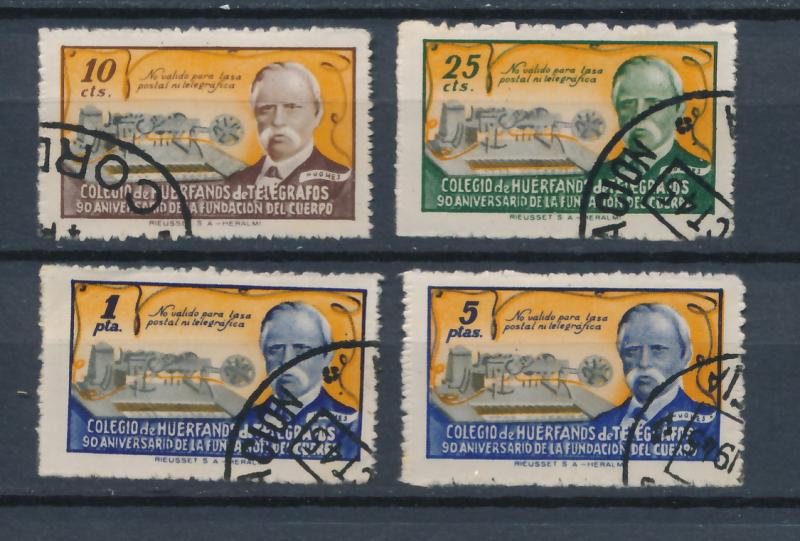 Spain 1945 - Scott unlisted, Charity stamps used