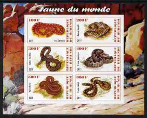 Burundi 2011 Fauna of the World - Reptiles - Snakes #2 im...