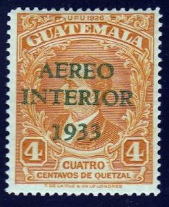 Guatemala #C25 Airmail Ovpt. 1933. HM