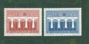 Faroe Island 106-07 MH BIN $2.00