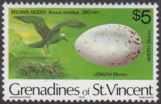 Grenadines of St Vincent 1978 MNH Sc 151 $5 Brown Noddy