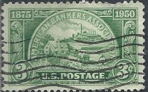 US 987 (used) 3¢ banking (1950)