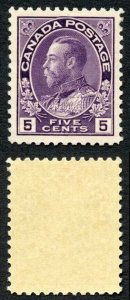 Canada SG250 5c violet SUPERB U/M (MNH) trace of a gum bend Unitrade Cat 180