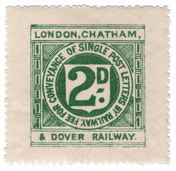 (I.B) London, Chatham & Dover Railway : Letter Stamp 2d
