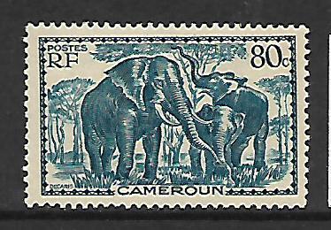 CAMEROUN  239   MINT HINGED ELEPHANTS ISSUE