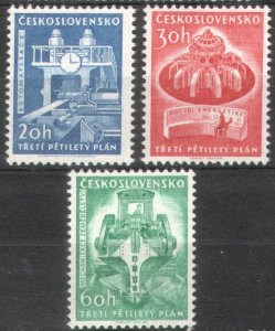 Czechoslovakia 1961 Scott #1020-1022 MNH