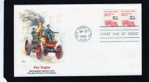 2264 Fire Engine, FDC coil pair Fleetwood