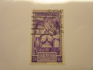 VATICAN Scott 70 USED Cat $4