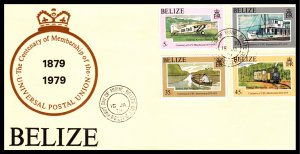 Belize 410-413 U/A FDC