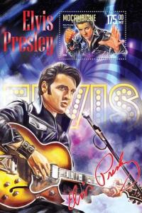 Mozambique Elvis Presley Stamps 2016 MNH Music Celebrities Famous People 1v S/S