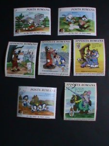 ​DISNEY-ROMANIA STAMP-1985 SC#3331//39   CLASSIC FAIRY TALES-STAMP  SET VF