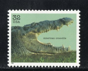 3105d * AMERICAN CROCODILE *  U.S. Postage Stamp  MNH