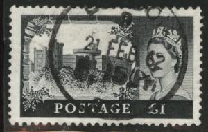 Great Britain Scott 374 used 1959 QE2 stamp