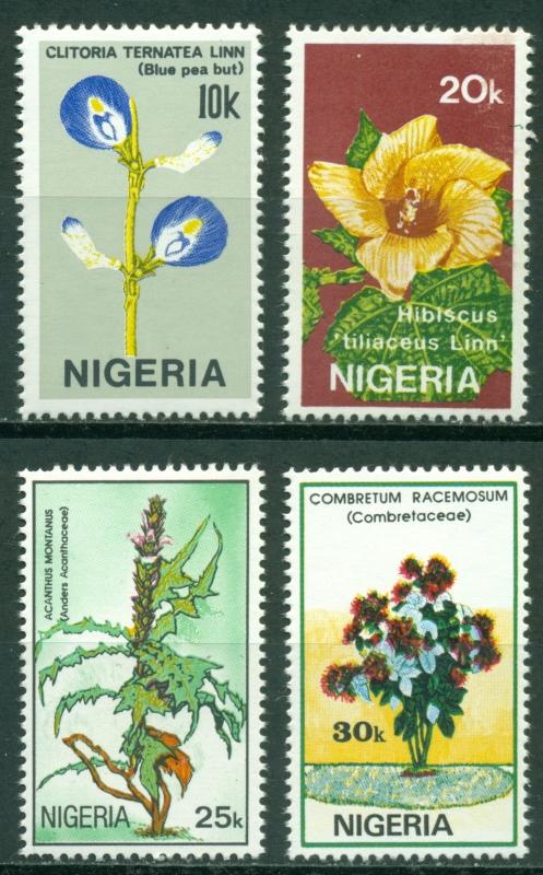 Nigeria Scott #517-520 MNH Plants Flowers Flora $$