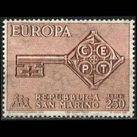 SAN MARINO 1968 - Scott# 687 Europa Set of 1 NH